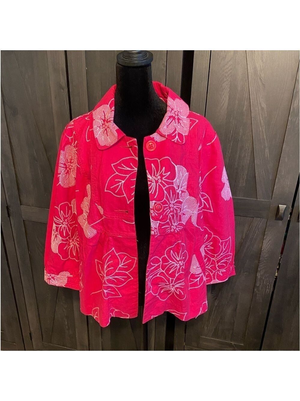 Chadwicks Pink Floral Blazer